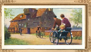 Tandem familial avec side-car - Unbekannt