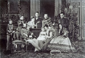 Portrait de famille du tsar Alexandre II de Russie, 1860s