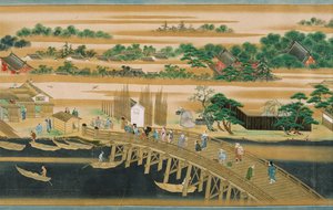 Sites célèbres de la rivière Sumida, seconde moitié du 18e siècle - Unbekannt