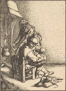 Père nourrissant son enfant, 1610-85 - Unbekannt