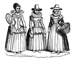 Costume féminin, 17e siècle, 1910 - Unbekannt