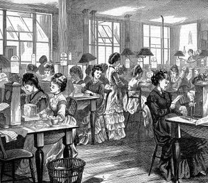 Travailleuses du télégraphe, 1871