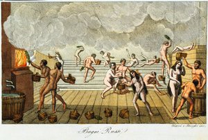 Bain finlandais ou russe, 19ème siècle - Unbekannt