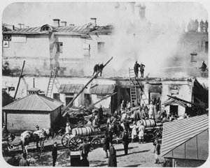 Incendie à Moscou, Russie, 1872 - Unbekannt
