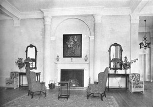 Cheminée au bout du salon, Hôtel Royal Bermudiana, Hamilton, Bermudes, 1924 - Unbekannt
