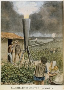 Tirer un canon dans les nuages pour éviter une tempête de grêle, 1901