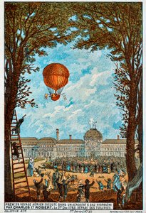 Premier voyage aérien par Charles et Robert, Paris, France, 1783 - Unbekannt
