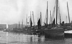 Bateaux de pêche dans le port de Port St Mary, Île de Man - Unbekannt