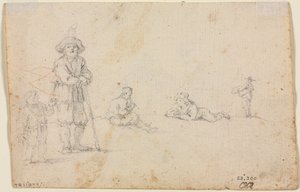 Cinq études de figures, 1600s - Unbekannt