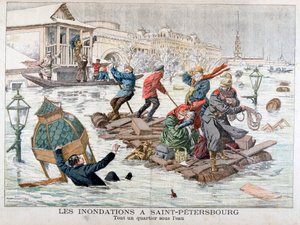 Inondations à Saint-Pétersbourg, Russie, 1903 - Unbekannt