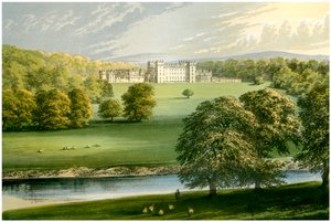 Floors Castle, Roxburghshire, Écosse, Duc de Roxburghe, vers 1880 - Unbekannt