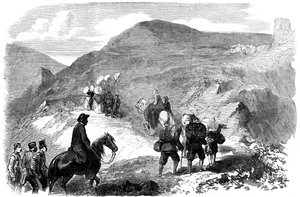 Florence Nightingale visitant les hôpitaux de huttes à Balaklava, 1855 - Unbekannt