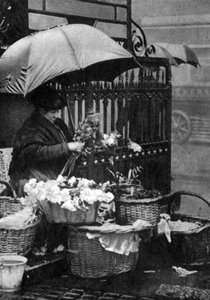 Vendeuse de fleurs, Piccadilly Circus, Londres, 1926-1927 - Unbekannt