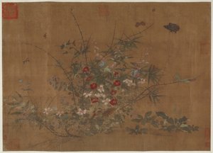 Fleurs et insectes, dynastie Ming, 15ème siècle