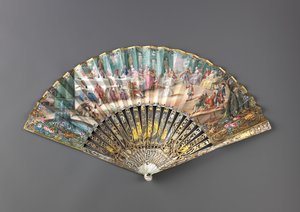 Éventail pliant, années 1760 - Unbekannt