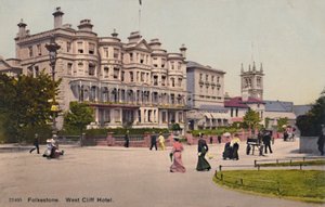 Folkestone. West Cliff Hotel, fin 19e-début 20e siècle