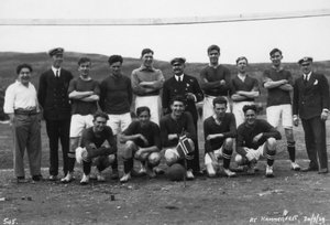 Équipe de football, Hammerfest, nord de la Norvège, 20 juillet 1929 - Unbekannt