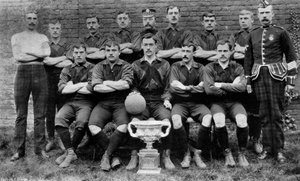 Équipe de football du 1er régiment Royal Scots Lothian, 1896 - Unbekannt