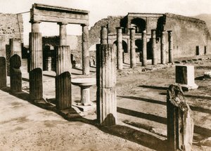 Foro triangolare, Pompéi, Italie, début des années 1900