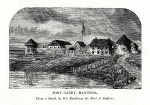 Fort Garry, Manitoba, Canada, fin du XIXe siècle