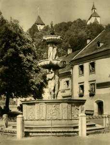 Fontaine, Friesach, Autriche, c1935 - Unbekannt