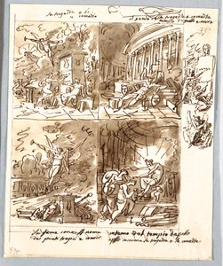 Quatre allégories de la Commedia et de la Tragédie - Unbekannt