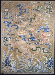 Fragment pour un rideau, Chine, dynastie Qing 1644-1911 - Unbekannt