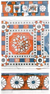 Fragments de peintures murales, palais de Tukulti-Ninurta I, Kar-Tukulti-Ninurta, Assyrie, 1928 - Unbekannt