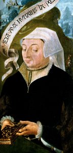 Portrait de Mme Jean de Mourette - détail du triptyque de Saint Vulfran - Unbekannt