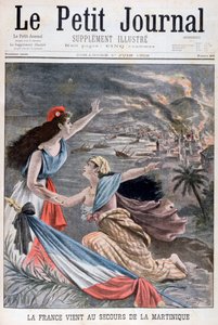 La France assiste la Martinique, 1902