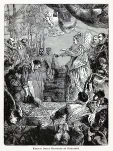 Francis Drake adoubé par Elizabeth, 1882 - Unbekannt