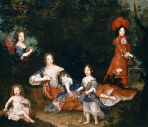 Françoise-Athénaïs de Rochechouart, marquise de Montespan et ses enfants