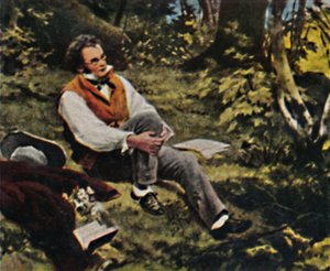 Franz Schubert 1797-1828 - Peinture de J. Schmid