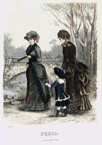 Freja- illustrerad skandinavisk modetidning 1882, illustration nr 21 - Unbekannt