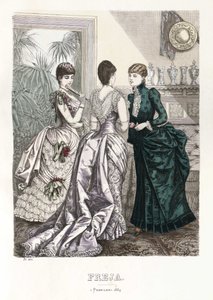 Freja- illustrerad skandinavisk modetidning 1884, illustration nr 3 - Unbekannt
