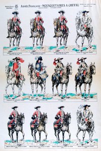 Armée française, mousquetaires montés, 18ème siècle 19ème siècle