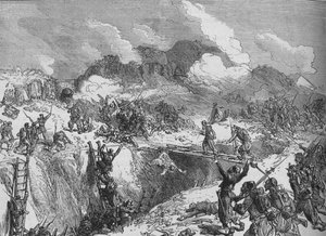 Attaque française sur le Malakhoff, vers 1880 - Unbekannt