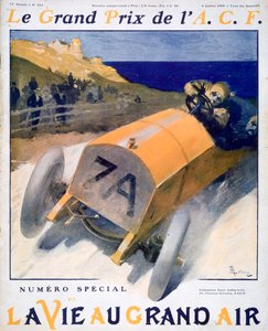 Grand Prix de France, couverture du magazine La Vie au Grand Air, 1908 - Unbekannt