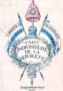 Révolution française 1789 : Emblème allégorique de la République - Unbekannt