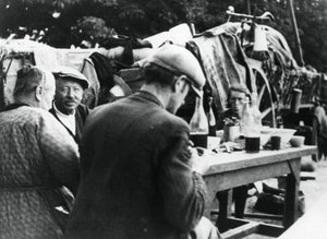 Réfugiés français et belges, Rambouillet, France, 16 juillet 1940 - Unbekannt