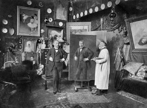Louis-Robert Carrier-Belleuse peignant le Docteur Boyen, 1906