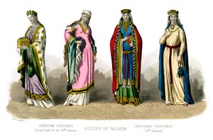 Costume français : Capétien, 10ème-11ème siècle, 1882 - Unbekannt