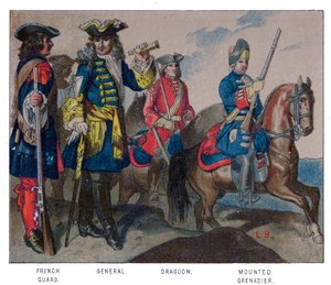 Tenue militaire française, 1704