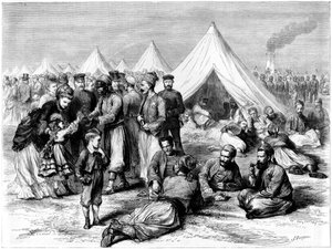 Camp de prisonniers de guerre français à Wahn, près de Cologne, Guerre franco-prussienne, 1870 - Unbekannt