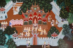 Temiya Jataka, également nommé Muga-Pakkha Jataka, une des vies antérieures du Bouddha, Hua Hin, Thaïlande - Unbekannt