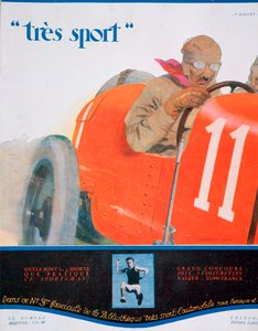 Illustration de couverture du magazine Très Sport, juillet 1922 - Unbekannt