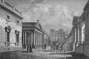 Façade de Carlton House, Westminster, Londres, vers 1820