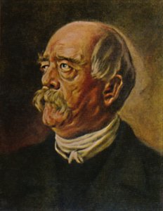 Fürst Bismarck 1815-1898. le chancelier de fer, peinture de P. Krom