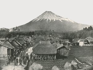 Fujiyama, la montagne sacrée, depuis le village de Jedzumi, Japon, 1895 - Unbekannt