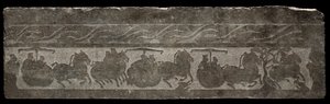 Relief funéraire avec procession de char, 2ème siècle - Unbekannt